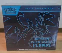 (Factory Sealed) Pokemon TCG: Mega Evolution—Phantasmal Flames Elite Trainer Box - Image 1
