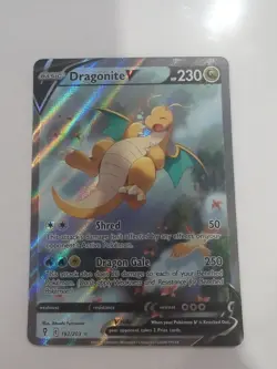 Dragonite V - 192/203 - Full Art Pokemon Evolving Skies - Image 1