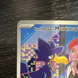 Pokemon Team Rocket's Murkrow Destined Rivals Holo Rare 200/182 Basic 80 HP EN - Image 5