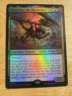 Breeches, the Blastmaker FOIL, Outlaws of Thunder Junction, MTG NM/M - Image 1