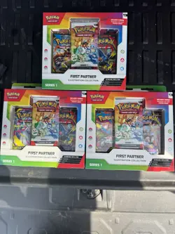 Pokemon TCG: First Partner Illustration Collection: Series 1 Lot Of 3 - Image 1