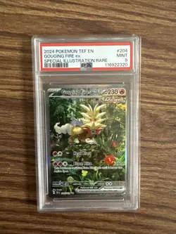 Pokemon 2024 Gouging Fire ex 204/162 Ancient SIR Temporal Forces PSA 9 - Image 1