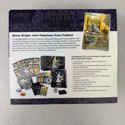 Pokemon Paldean Fates Elite Trainer Box 2024 Pokemon Center ETB OPENED EMPTY - Image 2