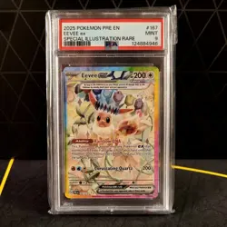 Pokemon Eevee ex #167 Sv: Prismatic Evolutions SIR Holo PSA 9 167/131 MINT - Image 1