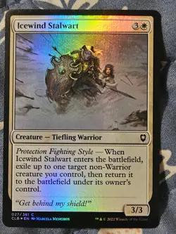 Icewind Stalwart FOIL Battle for Baldur's Gate MTG Magic Cards - Image 2