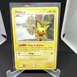 Pokemon TCG Pichu Mysterious Treasures 93/123 Basic Common Regular 40 HP - Image 1