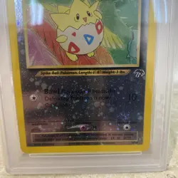 2001 Pokemon Southern Islands Togepi Holo Promo w/ Swirl #4/18 (PSA 7) - Image 2