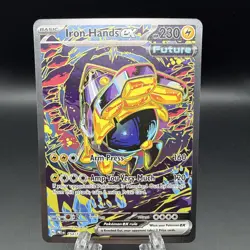 Iron Hands ex 154/131 Prismatic Evolutions Special Illustration Rare Pokemon NM - Image 1