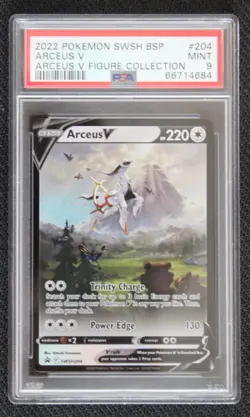2022 Pokemon SWSH BSP Arceus V Figure Collection #205 PSA 9 - Image 1