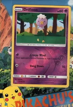 Pokemon TCG Drifloon 51/156 Reverse Holo Sun & Moon Ultra Prism NM/M - Image 1