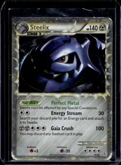 2010 Pokemon HeartGold & SoulSilver Unleashed Steelix Ultra Rare #87/95 - Image 1