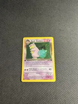 Pokemon TCG Dark Slowbro 12/82 1st Edition Team Rocket Holo Rare MP - Image 3