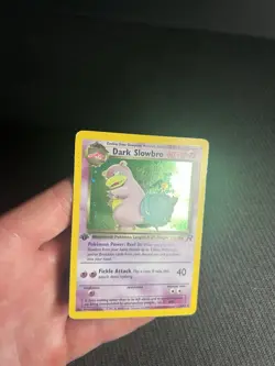 Pokemon TCG Dark Slowbro 12/82 1st Edition Team Rocket Holo Rare MP - Image 5