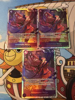 Vinsmoke Reiju OP12-063 SR Legacy of the Master One Piece CCG English Set Of 3 - Image 1