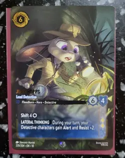 Judy Hopps Lead Detective Lorcana Enchanted Whispers in the Well 235/204 Disney - Image 1
