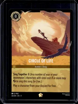 2024 Disney Lorcana Circle Of Life The Lion King #26/204 - Image 1