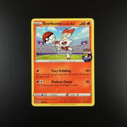 Scorbunny on the Ball 004/005 Pokemon Futsal Promo Holo Card - Image 1