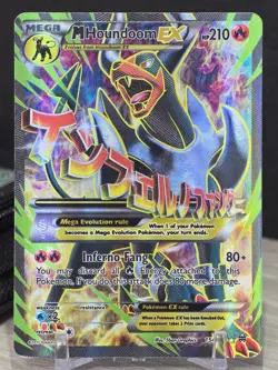 Pokemon Card M Houndoom EX 154/162 Ultra Rare Full Art Holo Breakthrough 2015 - Image 5
