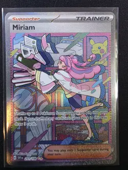 Pokemon TCG Miriam Scarlet & Violet Holo Card 251/198 SIR NM - Image 1