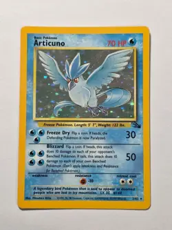 Articuno 2/62 Fossil Set Rare Holo Pokemon Card WOTC 1999 - Excellent - Image 1