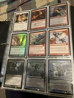 Magic the Gathering Binder Collection Assorted Uncommon Card And Some Rares 200+ - Image 1