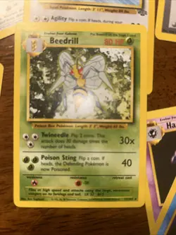 1999 pokemon cards Bee drill + Lot 19 - Image 1