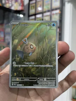 Pokemon Card 2024 FEEBAS Illustration Rare IR 198/191 Surging Sparks NM/M - Image 2