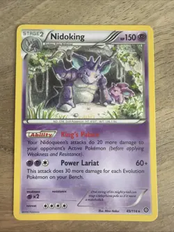 Nidoking 45/114 RARE REVERSE HOLO Steam Siege | Pokemon Tcg Card LP FB1 - Image 1