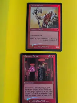 Dwarven Shrine, Dwarven Grunt. MTG Card. Odyssey.Old Border FOIL. 2 cards - Image 2