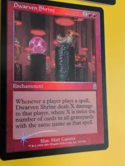 Dwarven Shrine, Dwarven Grunt. MTG Card. Odyssey.Old Border FOIL. 2 cards - Image 5