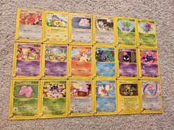 18x Card Pokemon Expedition 165 Aquapolis 147 Lot Pikachu Porygon LP Vintage - Image 1