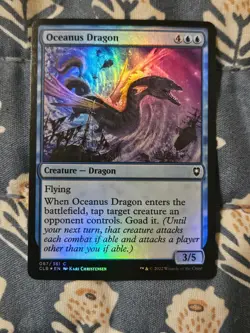Oceanus Dragon FOIL 87/1080 Commander Legends Battle for Baldur's Gate MTG Magic - Image 1