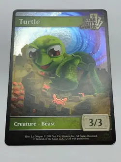 Turtle - Beast Token - Foil Promo - SCG Game Night - Magic the Gathering - Image 2