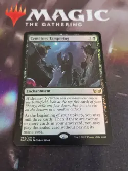 MTG. Cemetery Tampering. Foil. Streets of New Capenna. Nm - Image 1