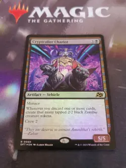 Mtg. Cryptcaller Chariot. Foil. Aetherdrift. Pack Fresh - Image 1