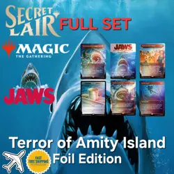 MTG Secret Lair PRESALE - Foil JAWS Terror of Amity Island Set - SEE FEEDBACK - Image 1