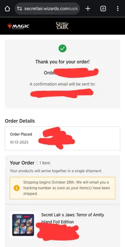 MTG Secret Lair PRESALE - Foil JAWS Terror of Amity Island Set - SEE FEEDBACK - Image 2