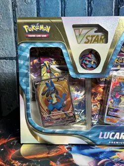 POKEMON LUCARIO VSTAR PREMIUM COLLECTION BOX FACTORY SEALED - Image 2