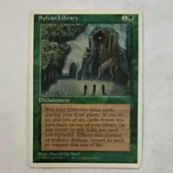 Sylvan Library MTG Core Set 4th Edition VG - Image 1