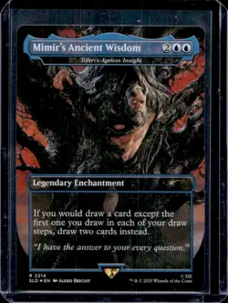 2025 Magic God of War Secret Lair Drop Mimir's Ancient Wisdom Borderless #2214 - Image 2