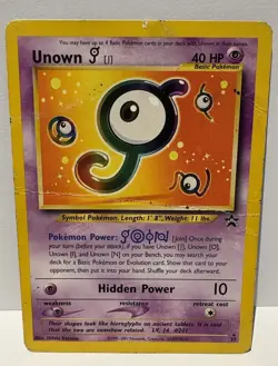 Black Star Promo Unown [J] 38 WOTC Pokemon Card - Image 1