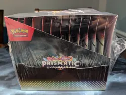 Pokemon Prismatic Evolutions Tech Sticker Collection Sealed 12 Blister Case - Image 2