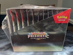 Pokemon Prismatic Evolutions Tech Sticker Collection Sealed 12 Blister Case - Image 4