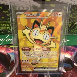 Pokemon Meowth EX 107/088 Me03 Ultra Rare Full Art Basic 170HP Holo EN - Image 1