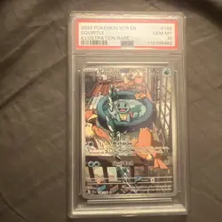 2024 Pokemon Stellar Crown Squirtle Illustration Rare #148/142 PSA 10 Gem Mint - Image 1