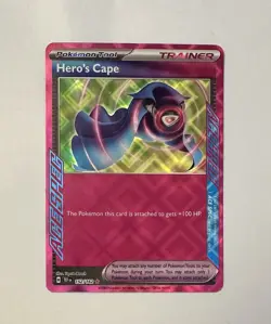 Pokemon TCG Hero's Cape RARE | 152/162 | Temporal Forces | NM - Image 1