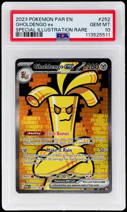 2023 Pokemon Scarlet And Violet Paradox Rift Gholdengo EX #252 PSA 10 Gem Mint - Image 1