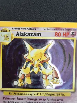 Pokemon Cards: Base Set Rare Holo: Alakazam 1/102 - Image 2