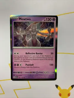 Pokemon Scarlet & Violet 151 Mewtwo Rare Holo 150/165 Near Mint - Image 1