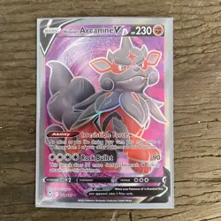 Pokemon Hisuian Arcanine V 179/195 Silver Tempest Full Art Holo Ultra Rare TCG - Image 1